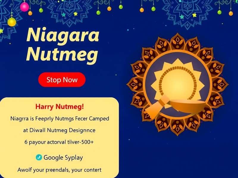 Niagara Nutmeg Flyer Diwali event screenshot